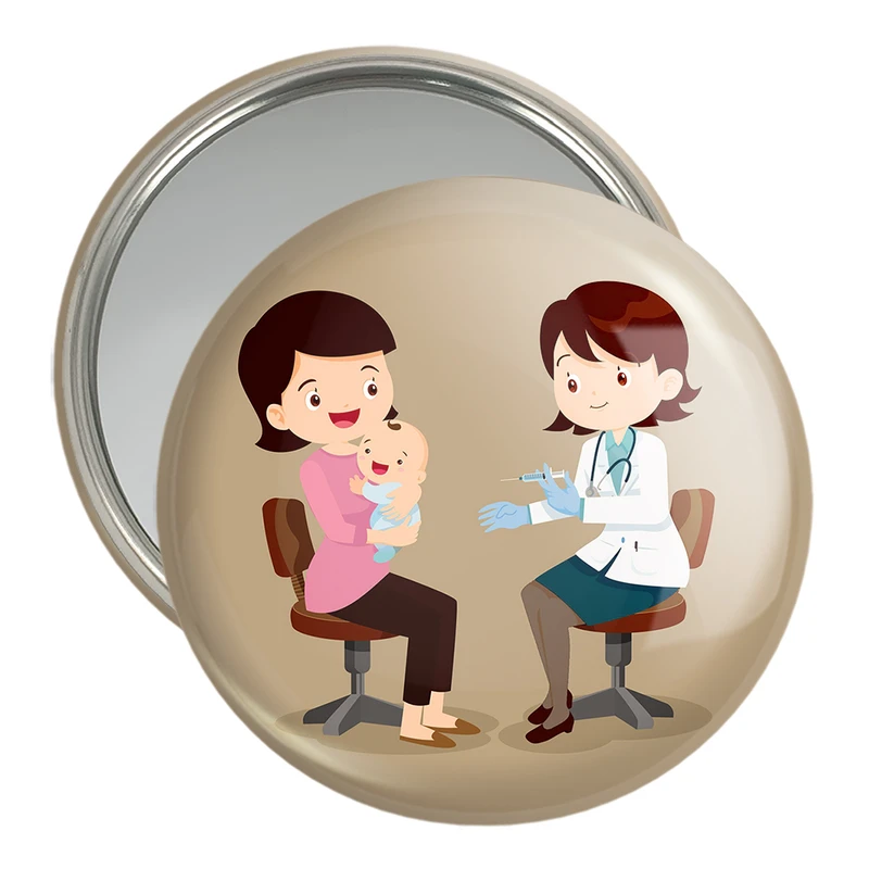 آینه جیبی خندالو مدل پزشک و پرستار کودکانه کد 36516