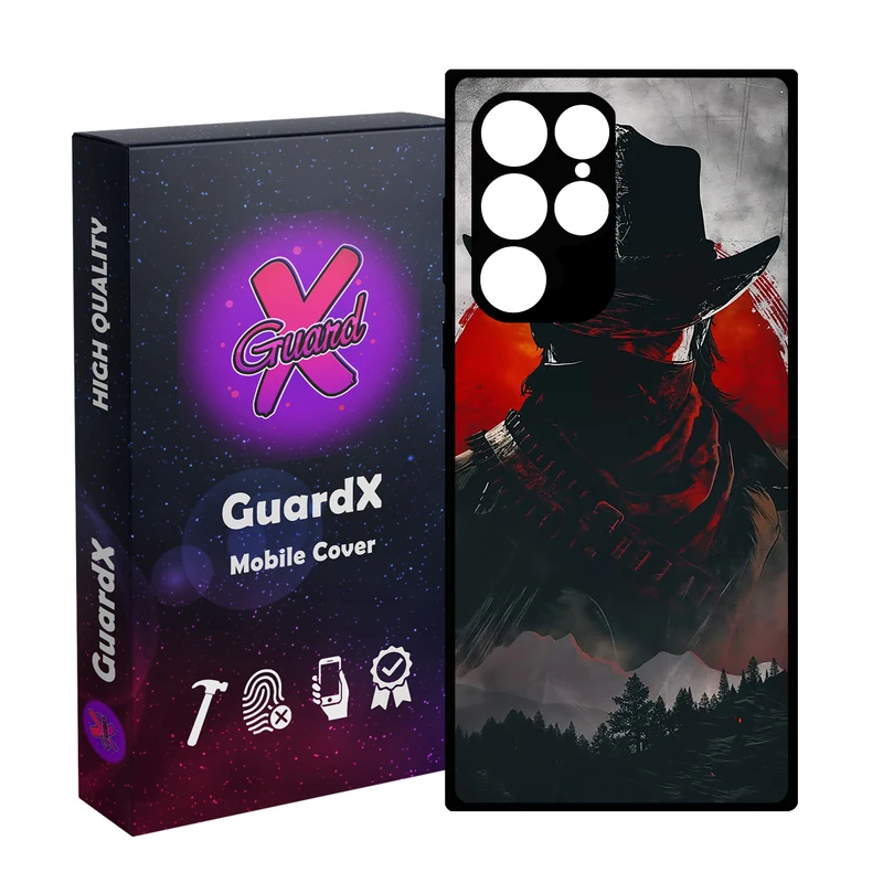 کاور گارد ایکس طرح Red Dead Redemption مدل Glass10733 مناسب برای گوشی موبایل سامسونگ Galaxy S23 Ultra