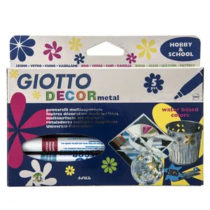 ماژیک چندمنظوره 5 رنگ جیوتو مدل Decor Metal