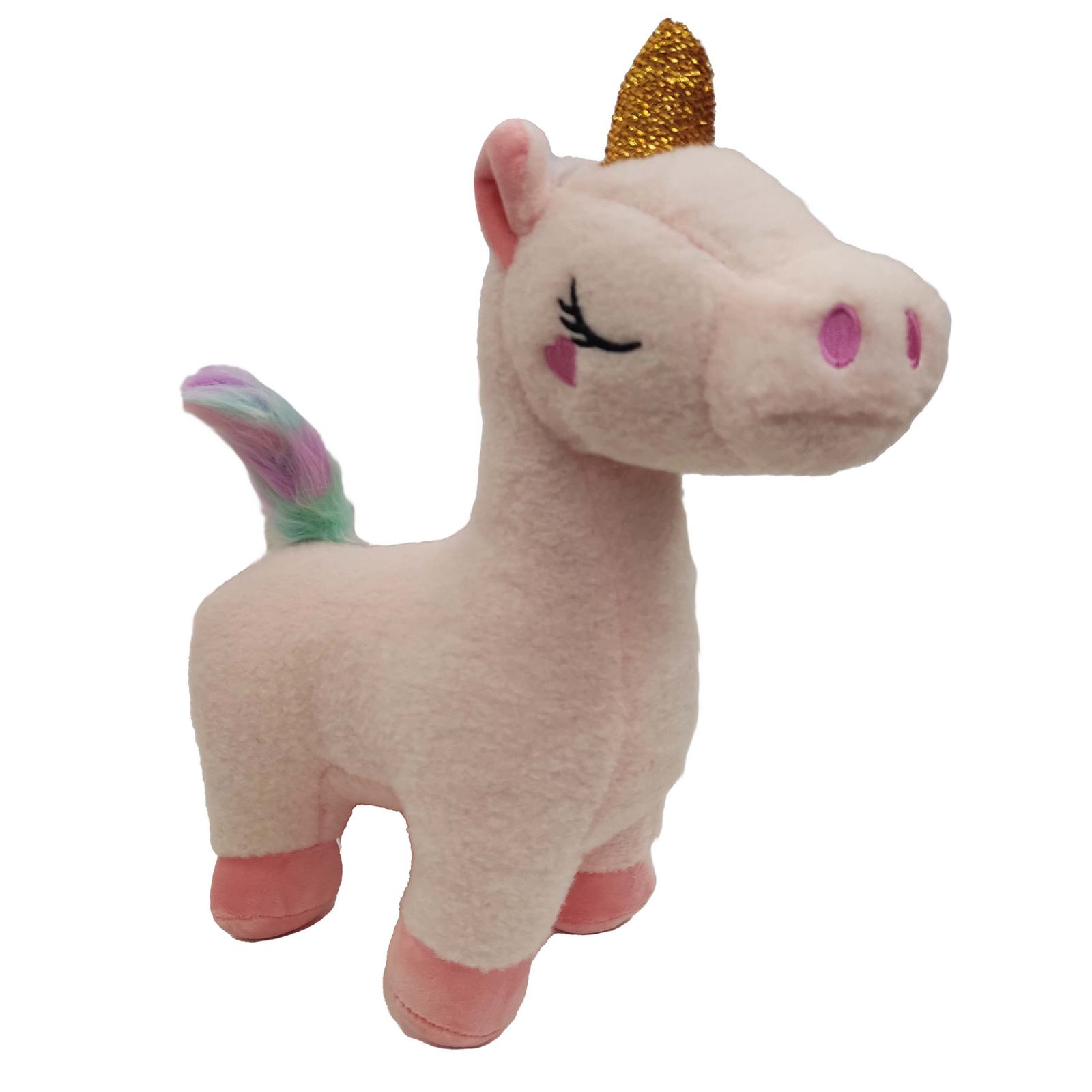 عروسک مدل یونیکورن اسب تک شاخ ایستاده کد I24V ارتفاع 35 سانتی متر - - 3