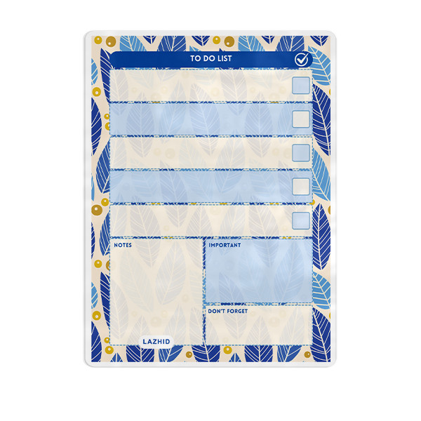 تخته وایت برد لاژید مدل پلنر کد TO-DO-LIST سایز 20*30 سانتی متر