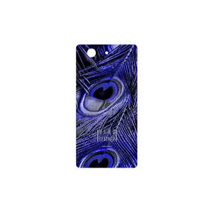 MAHOOT Purple Feather Cover Sticker for Sony Xperia Z3 Compact