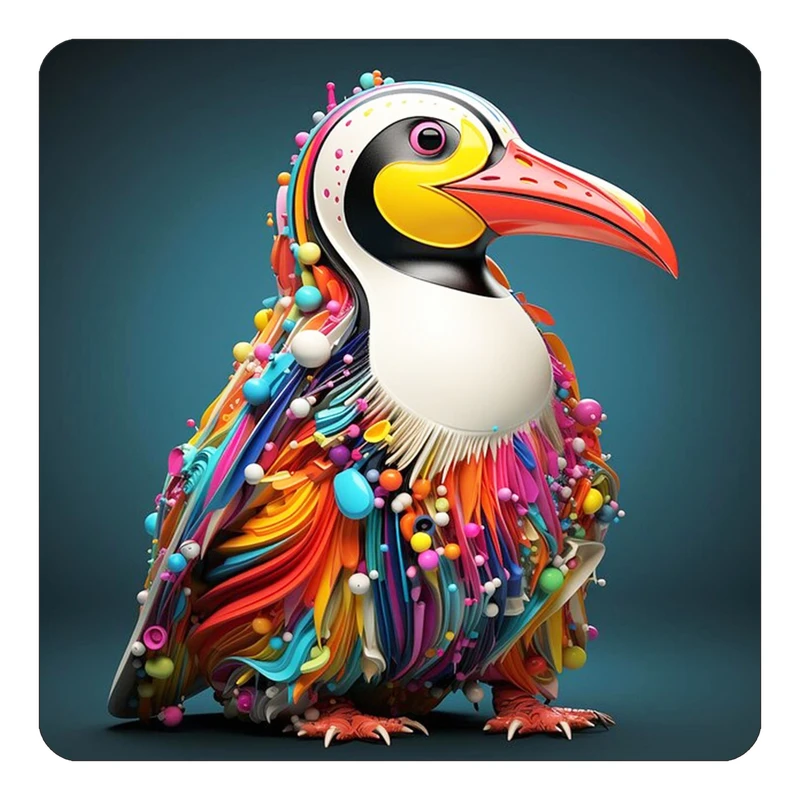 مگنت کاکتی طرح حیوانات رنگی مدل mp25285