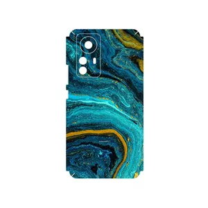 MAHOOT Turquoise marblewith golden streaks Cover Sticker for Xiaomi 12 Pro