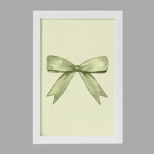 تابلو خندالو مدل پاپیون سبز کد F3651