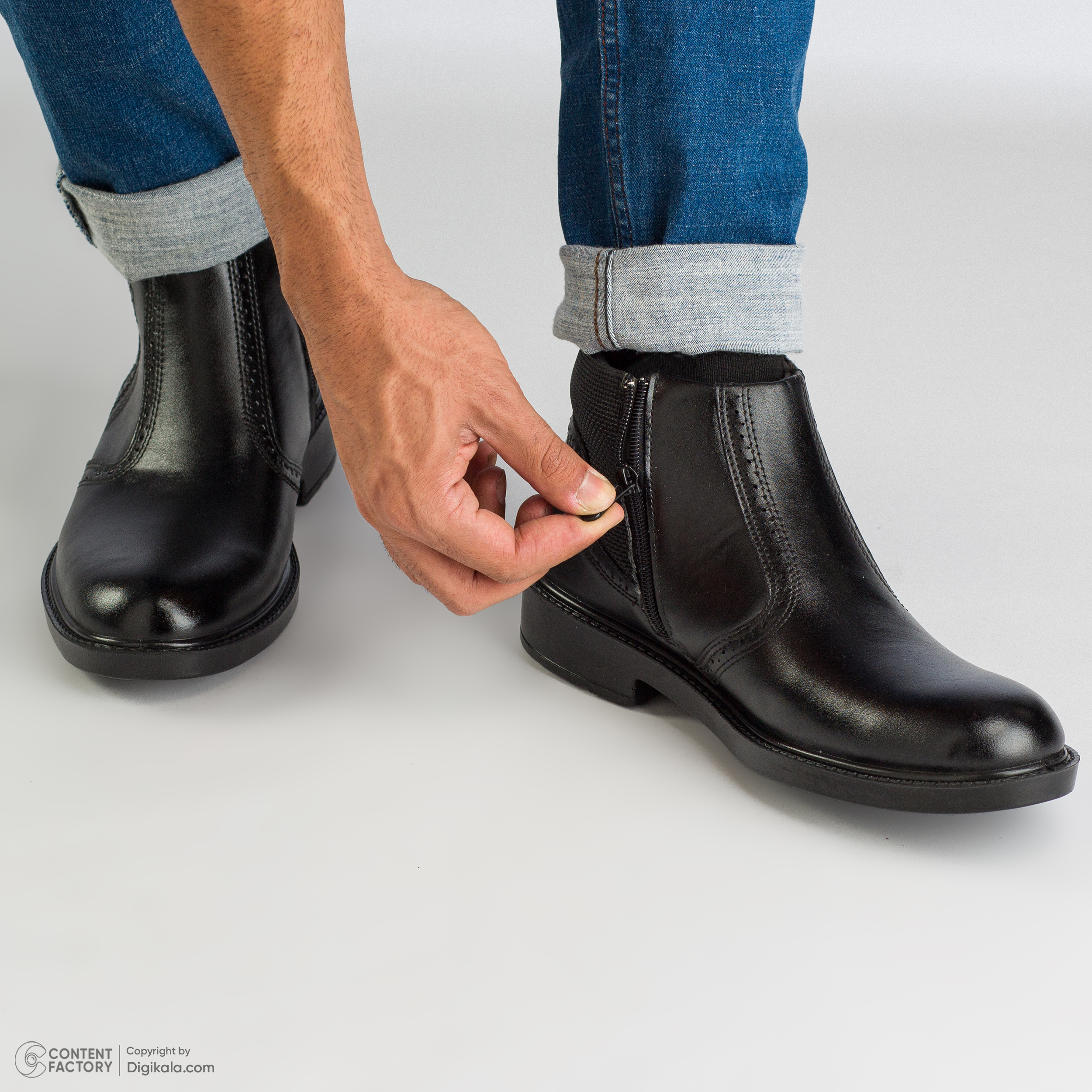 نیم بوت مردانه کفش سعیدی مدل 529m -  - 2