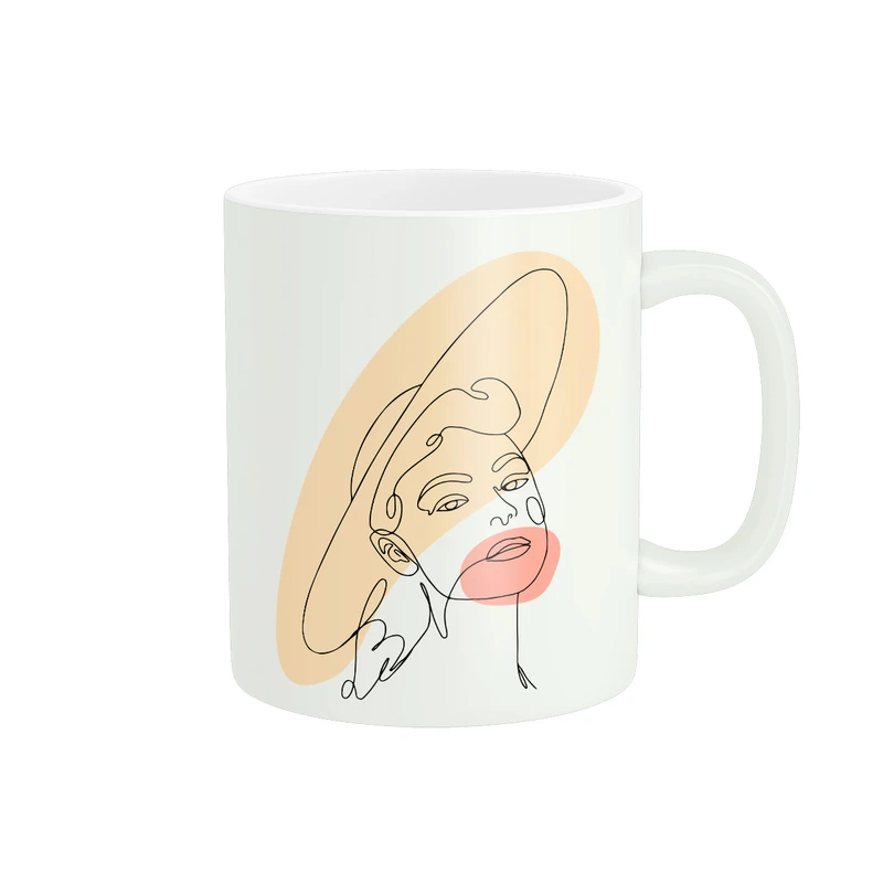 ماگ طرح دخترانه کد 19