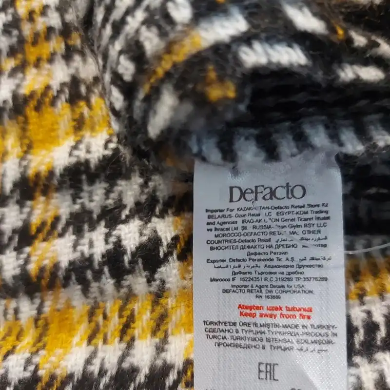 شال بافتنی زنانه دفکتو مدل میکرو ترمال دورویه