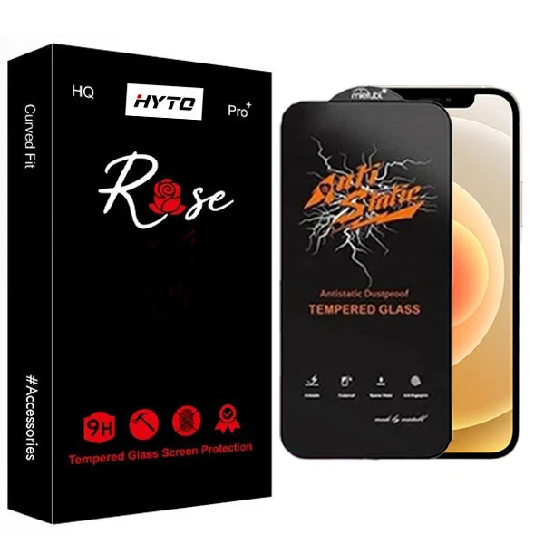 محافظ صفحه نمایش هیتو مدل Rose Antistatic Glavers مناسب برای گوشی موبایل اپل IPhone 12 / 12 Pro