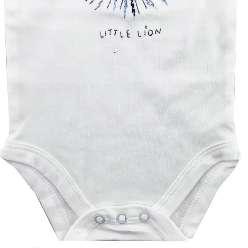 ست 3 تکه لباس نوزادی طرح شیر