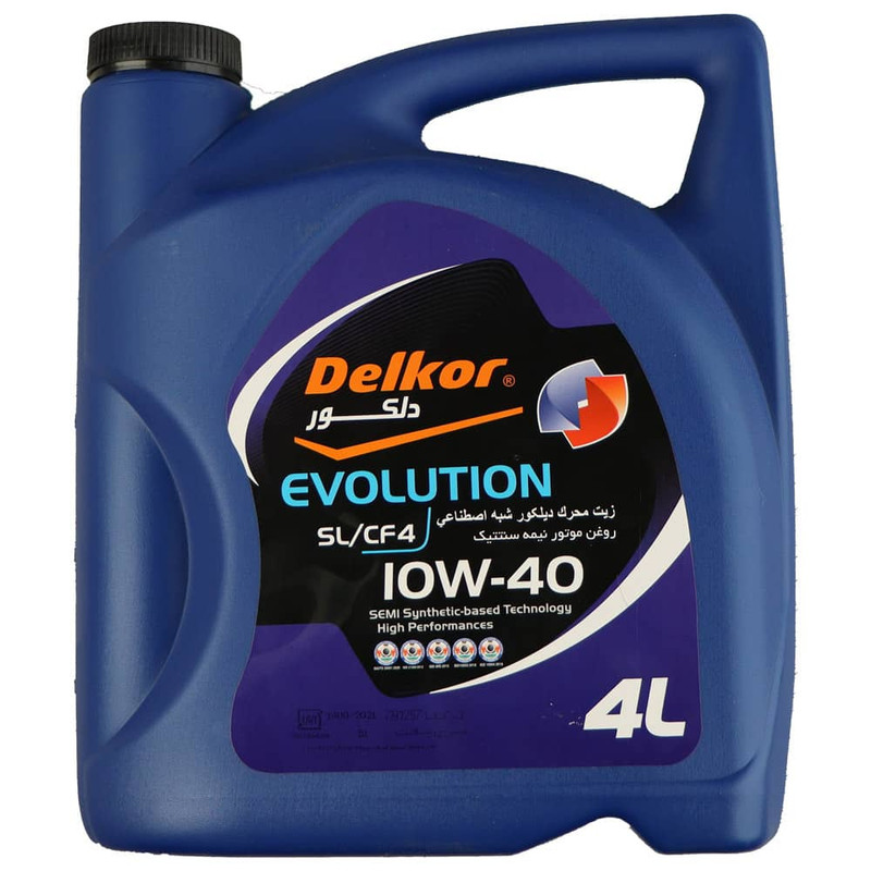 روغن موتور خودرو دلکور مدل elf 10w40 حجم 4 لیتر
