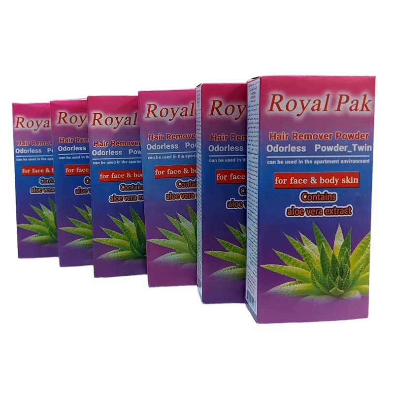 پودر موبر رویال پک مدل دوقلو وزن 100 گرم بسته 6 عددی