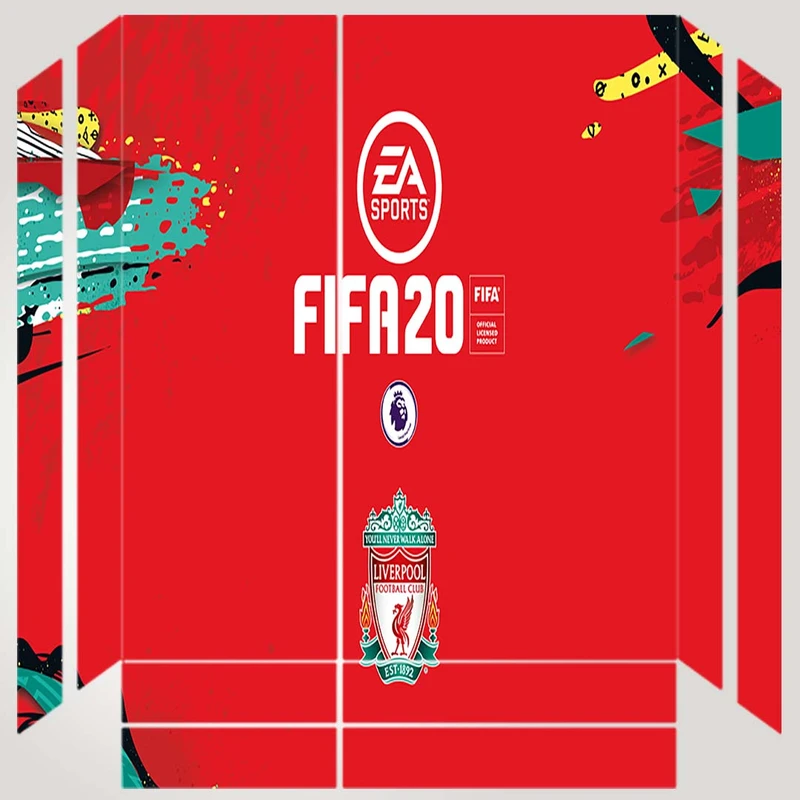 برچسب پلی استیشن ۴ مدل ps4 fat طرح fifa 20 liverpool کد PS-1016