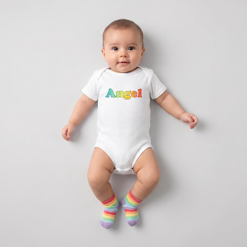بادی آستین کوتاه نوزادی نیل کوک مدل Angel