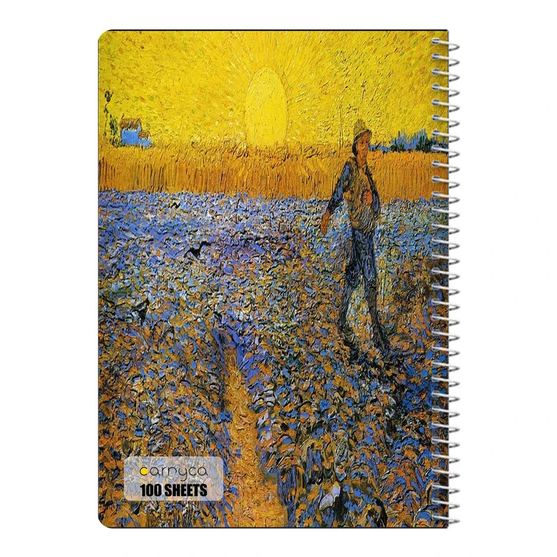دفتر مشق 100 برگ سیمی کارنیکا طرح نقاشی های ون گوگ Van Gogh Paintings کد 55387