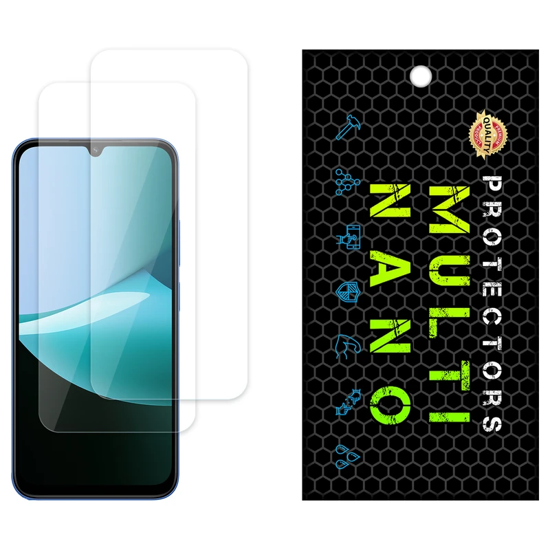 محافظ صفحه نمایش شفاف مولتی نانو مدل X-S2N مناسب برای گوشی موبایل شیائومی Redmi 15C بسته دو عددی