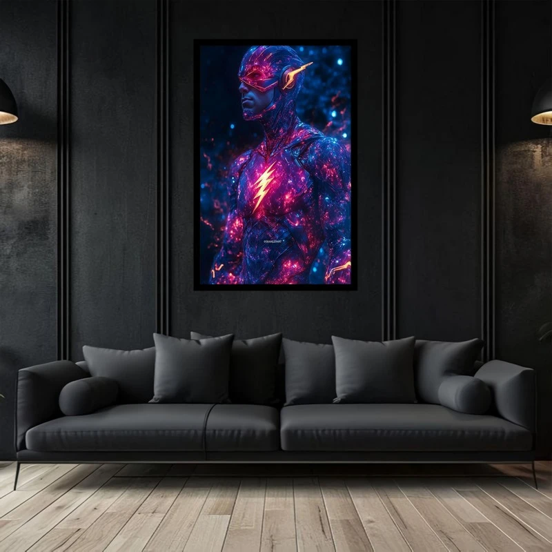 تابلو بکلیت طرح نقاشی و هنر دیجیتال شخصیت فلش مدل B-bu2821