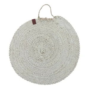 زیر بشقابی حصیری بوهومین طرح دایره مدل 001