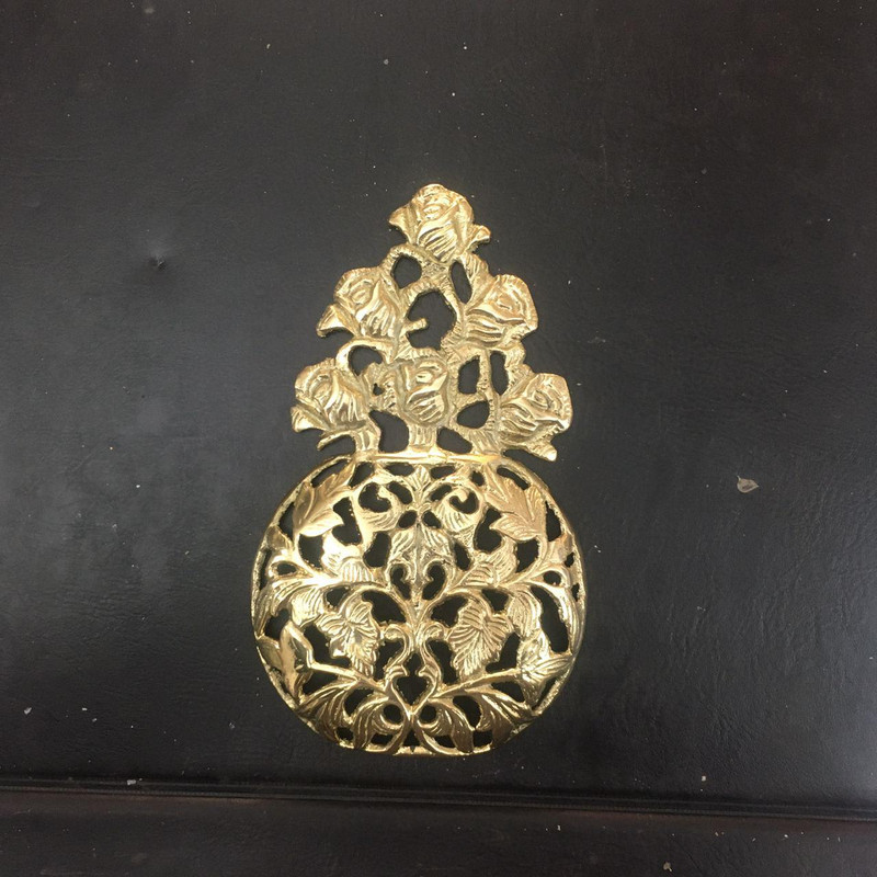 گلدان برنجی طرح گرد کد 14