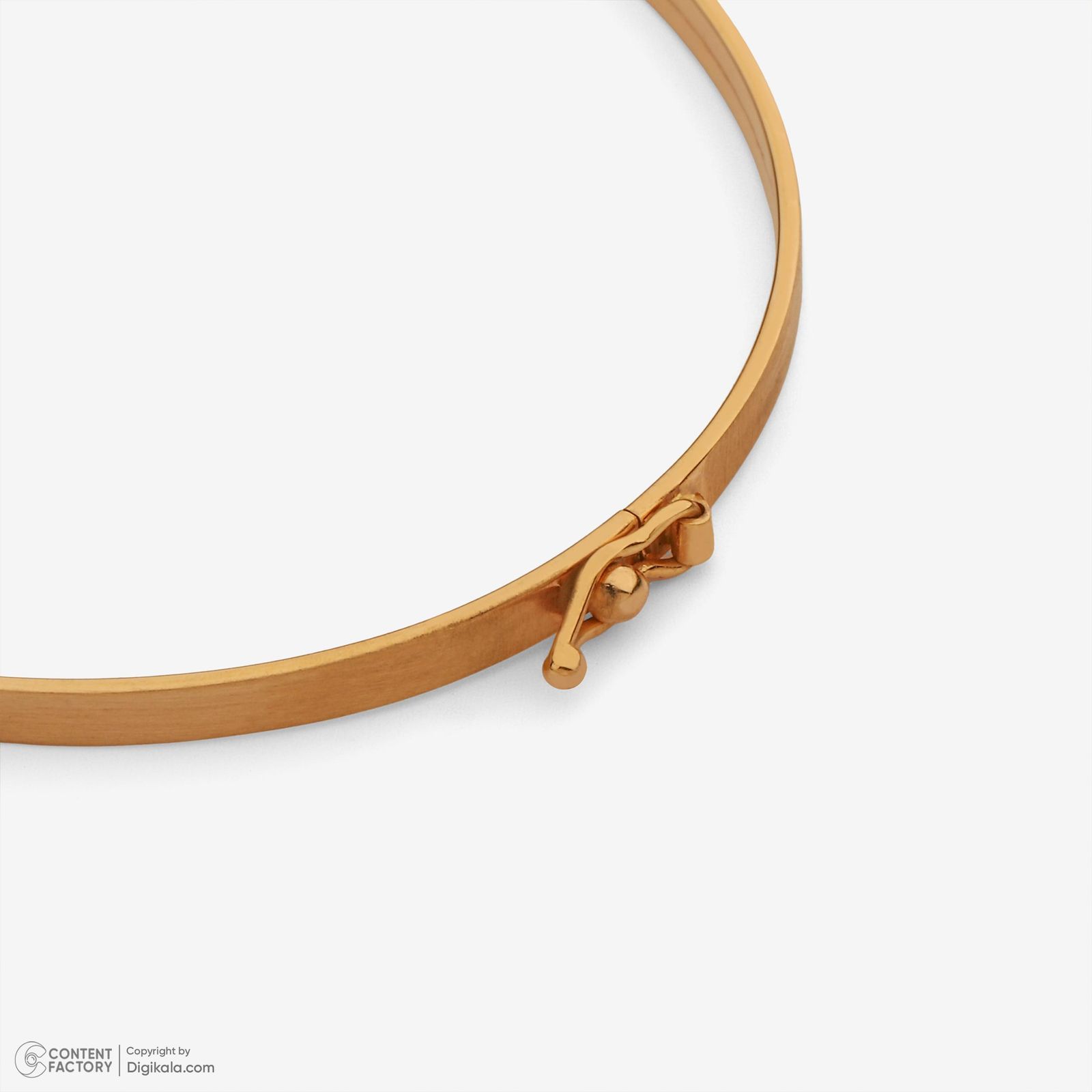 دستبند النگویی طلا 18 عیار زنانه حافا گلد مدل bn012 -  - 2