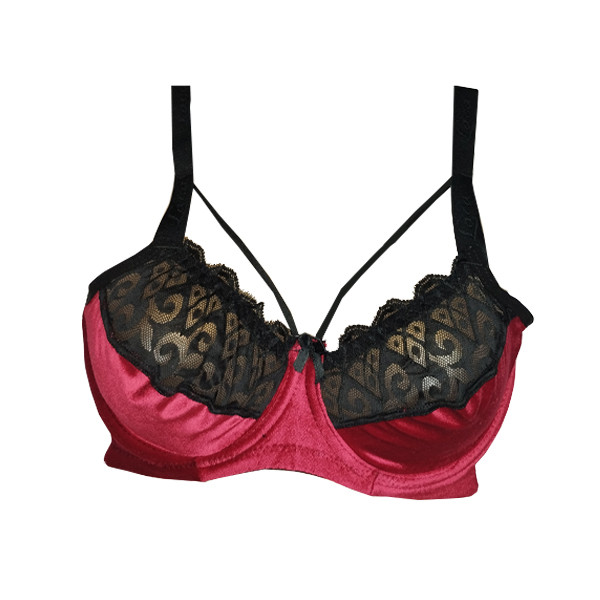 سوتین زنانه مدل گیپور مخمل کد 022