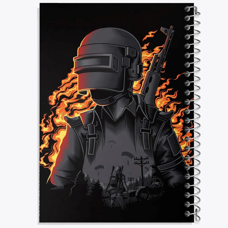 دفتر نت موسیقی 50 برگ خندالو مدل بازی پابجی PUBG کد 3793