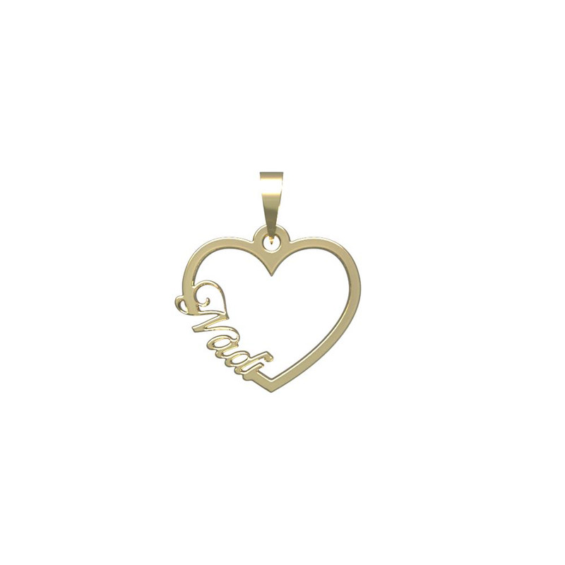 آویز گردنبند طلا 18 عیار زنانه مدوپد مدل اسم نادی nadi کد PB1-10517