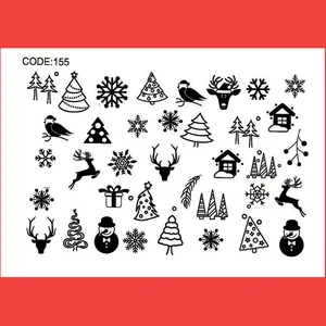 استیکر طراحی ناخن مدل C155