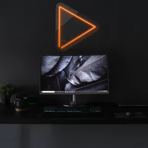 چراغ دیواری نئون دیزاین طرح Play_ORG