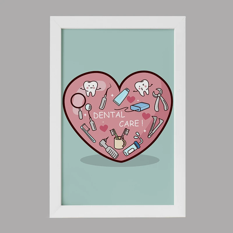 تابلو کودک خندالو مدل دندان و دندان پزشکی کودکانه کد 36776