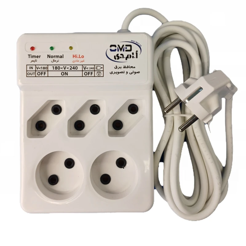چندراهی برق و محافظ ولتاژ تیگران مدل OMD-5001M3