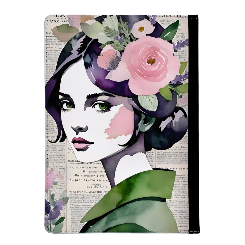 کلاسور مدل دختر و گلها کد nc188