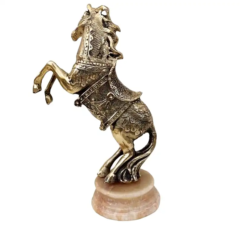 مجسمه برنجی مدل اسب پرشی کد H-1162