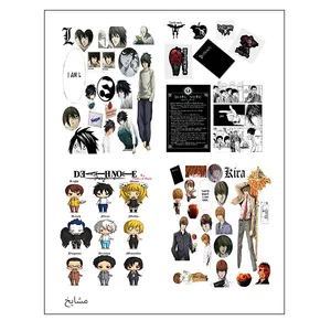 برچسب مشایخ طرح اسکرپ بوک مدل انیمه دث نوت کد V4 بسته 12 عددی