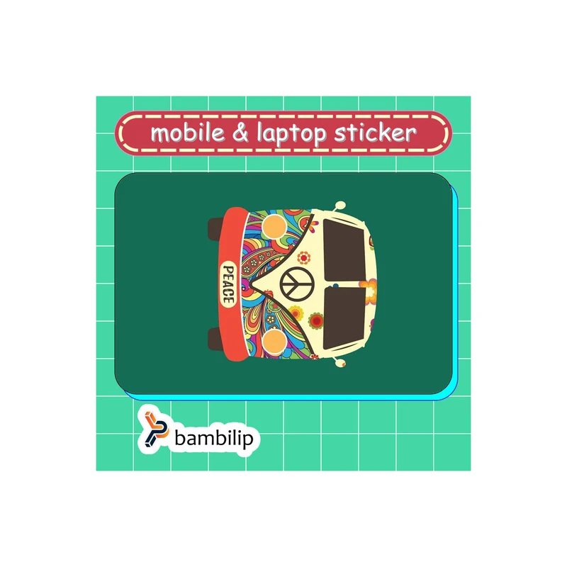 استیکر بامبیلیپ مدل کارت عابر طرح ماشین و سفر کد 2907321