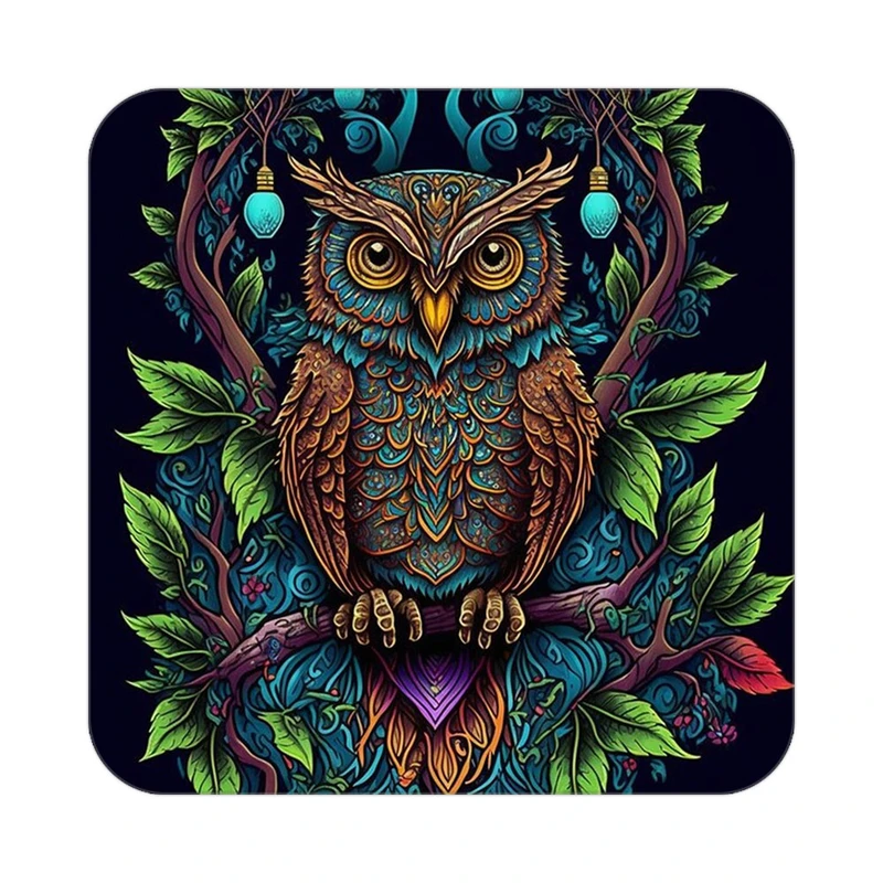 زیر لیوانی کاکتی طرح حیوانات رنگی مدل mp26537