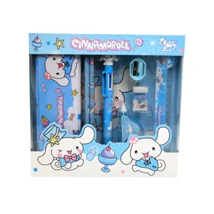 ست لوازم التحریر مدل 8026 طرح سينامورول مجموعه 8 عددی