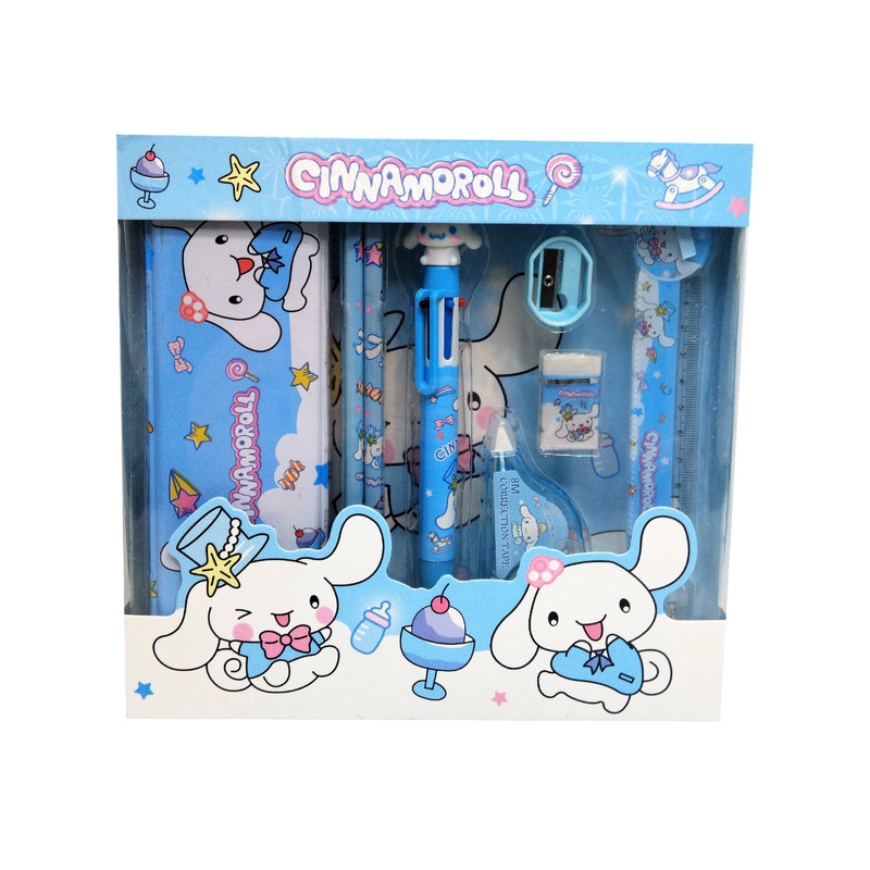 ست لوازم التحریر مدل 8026 طرح سينامورول مجموعه 8 عددی