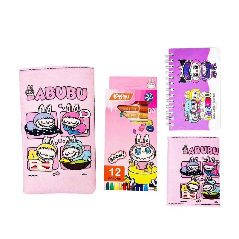 بسته لوازم تحریر مدل لبوبو کد 67 مجموعه 4 عددی