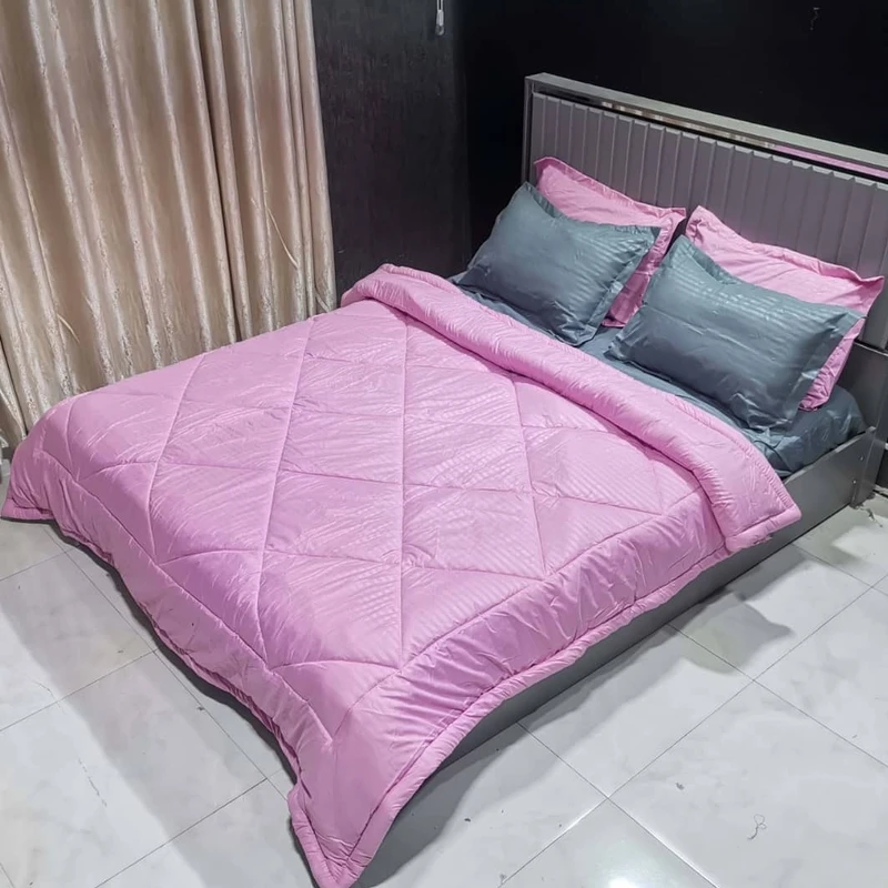 سرویس روتختی مدل میکرو راه راه کد AZH 0066  دو‌ نفره 6 تکه