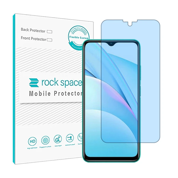 محافظ صفحه نمایش ضد اشعه آبی راک اسپیس مدل HyBLU مناسب برای گوشی موبایل شیائومی Redmi 9T