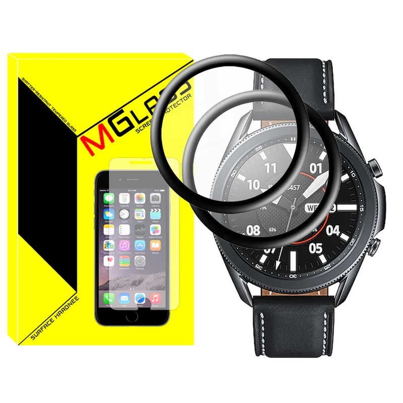 محافظ صفحه نمایش نانو ام‌گلس مدل NMG مناسب برای ساعت هوشمند سامسونگ Galaxy Watch 3 45mm بسته دو عددی