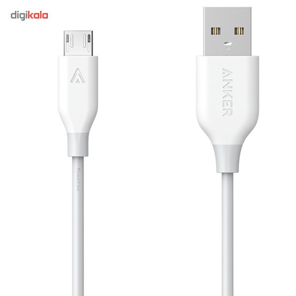 کابل تبدیل USB به microUSB انکر  مدل A8132 PowerLine طول 0.9 متر