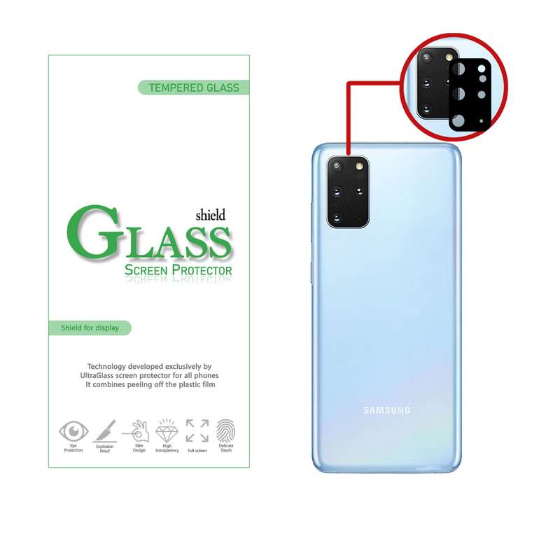  محافظ لنز دوربین شیلد گلس مدل LFUL مناسب برای گوشی موبایل سامسونگ Galaxy S20 plus