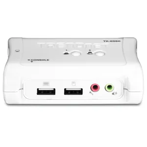 سوییچ KVM دو پورت USB با صدا ترندنت مدل TK-209K