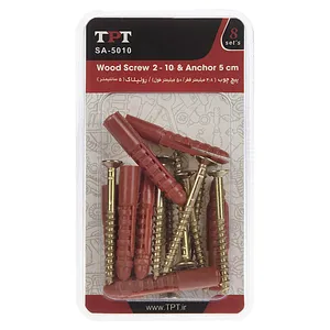 TPT SA-5010 Wood Screw And Rawlplug Pack Of 8 PCS