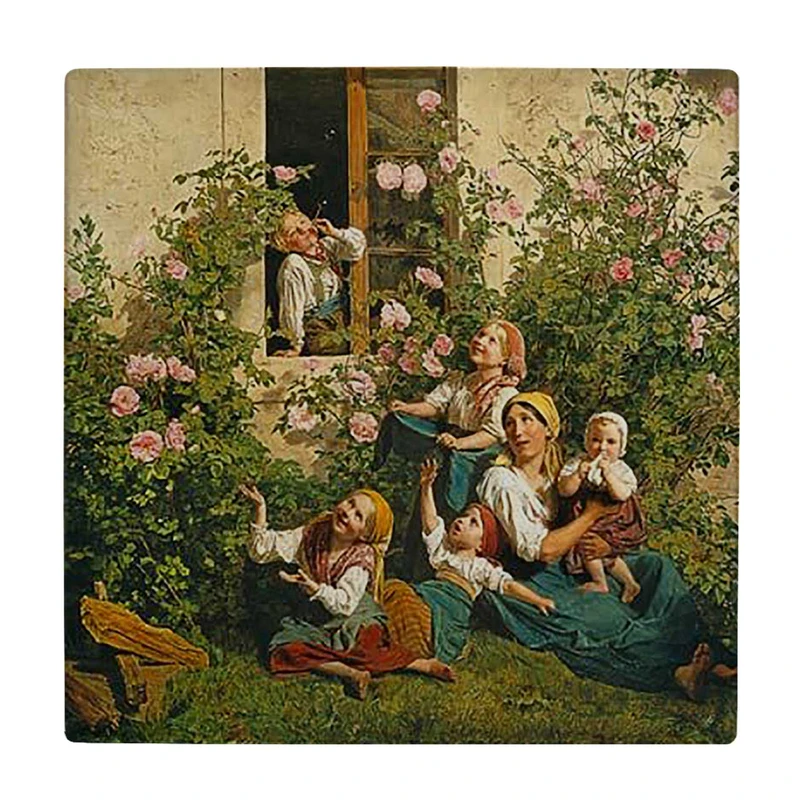  زیر لیوانی  طرح کودکان در چمنزار کد    5925283_4611