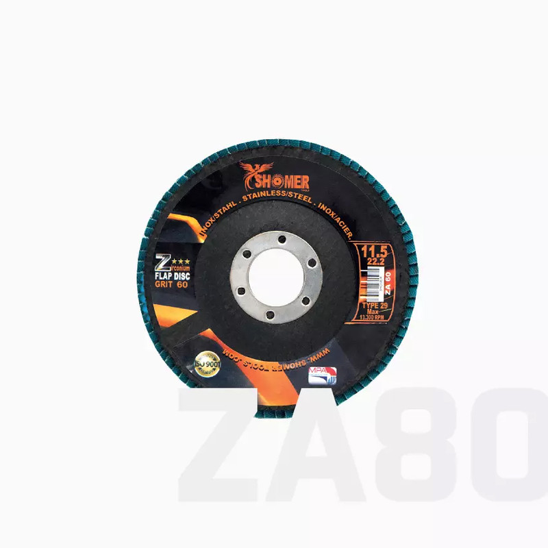 سنباده فلاپ دیسک شومر مدل P80 کد 11.5