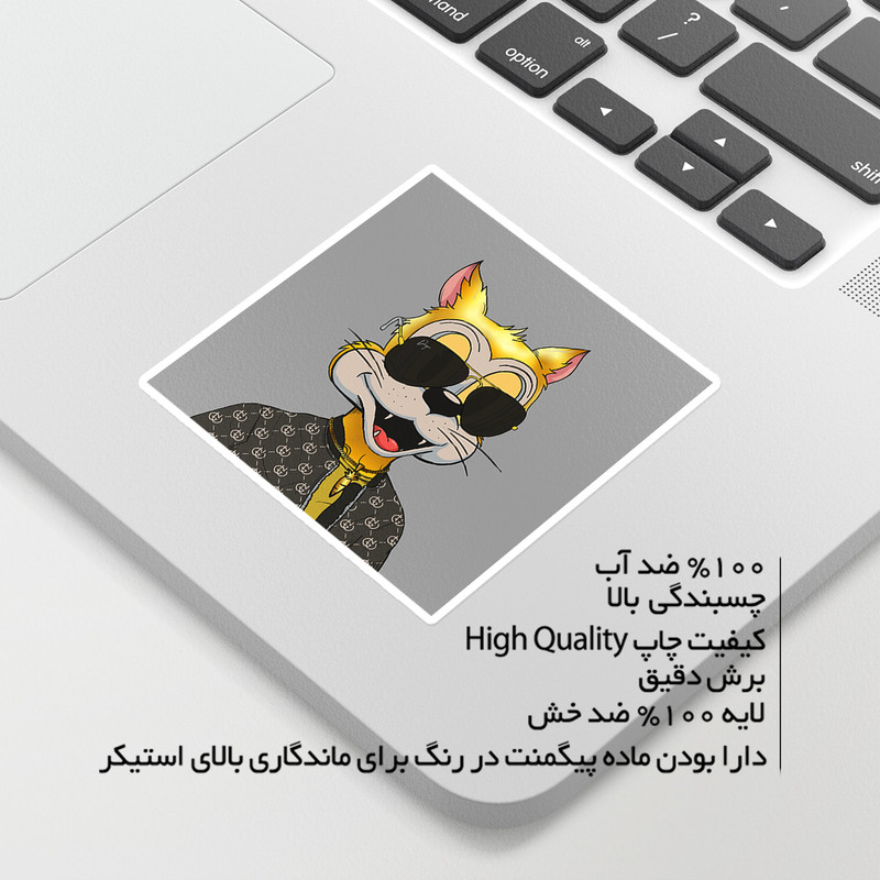 استیکر لپ تاپ ماسا دیزاین طرح CAT مدل STKJO