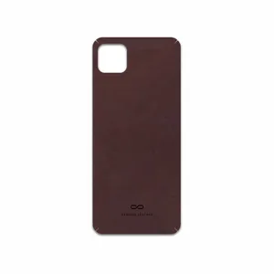 MAHOOT Matte-Dark-Brown-Leather Cover Sticker for Samsung Galaxy A22 5G